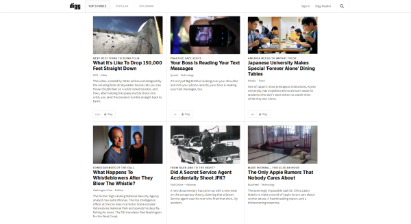 Digg design now