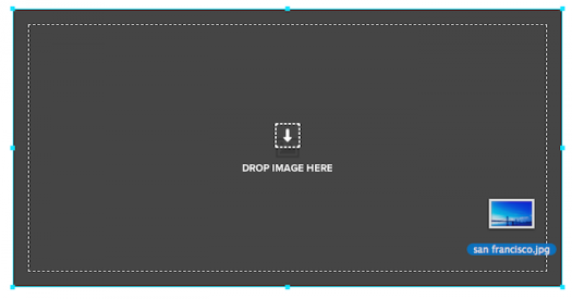 UXPin - drag image to replace placeholder