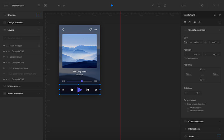 Screenshot of the new editor.
