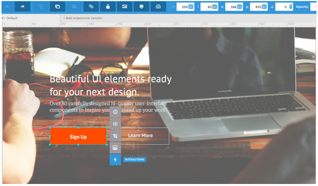 UXPin 2015 user interface design