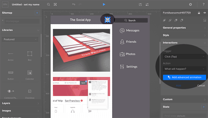 Add an advanced animation.