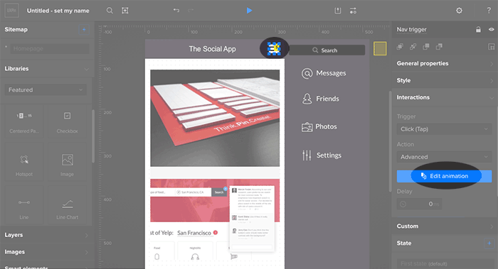 Edit the advanced animation.