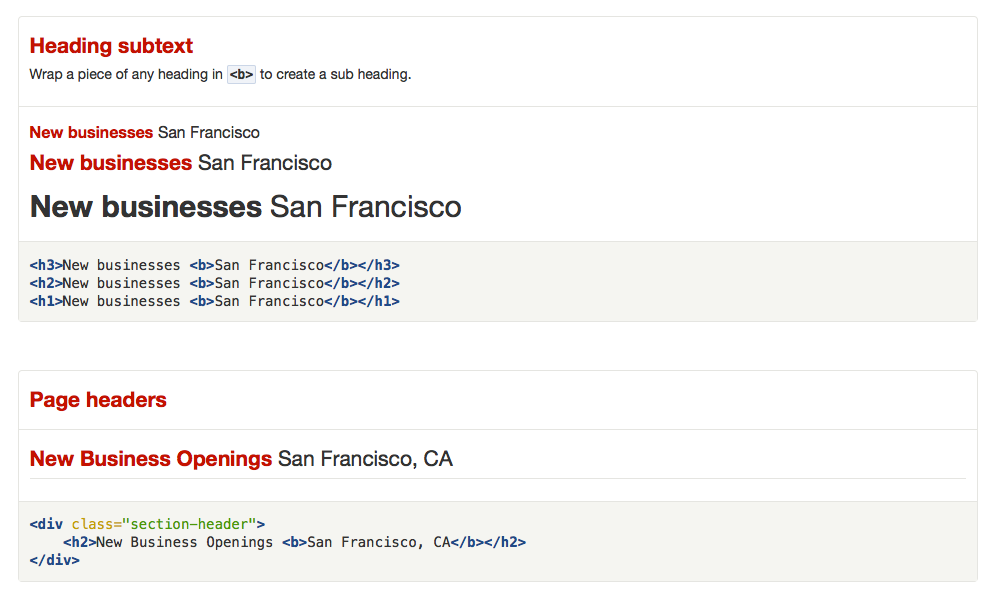 Yelp style guide