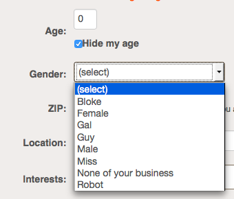 Screenshot of Instructables' user interface
