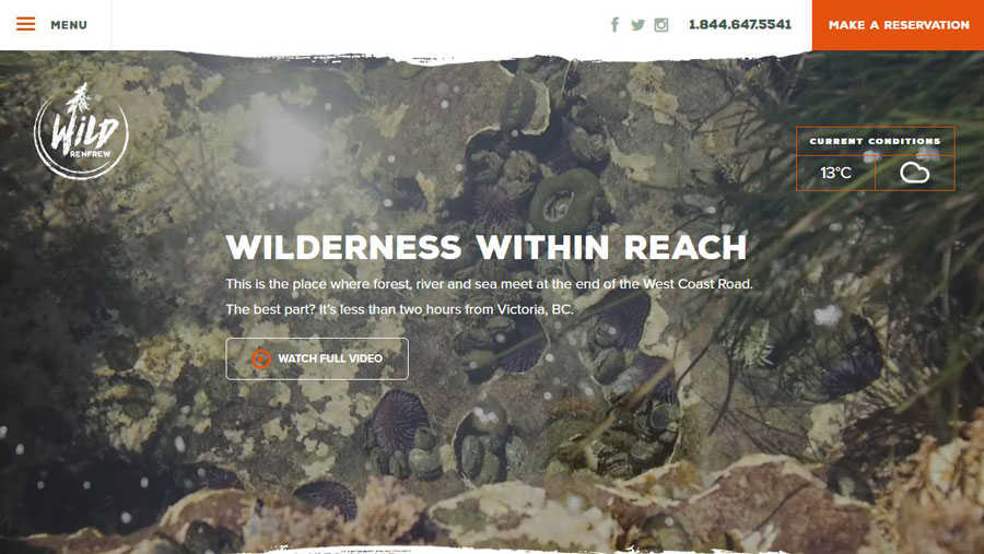 Screenshot of Wild Renfrew's website
