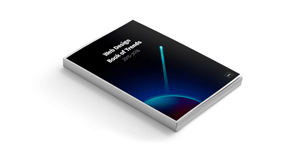 Photo of the e-book Web Design Trends 2015 & 2016