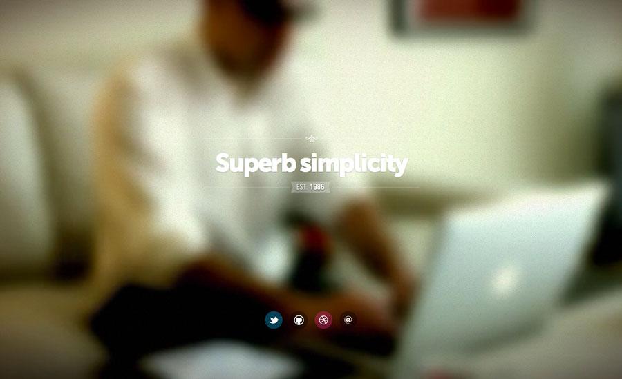 Screenshot of Fernando's website user interface