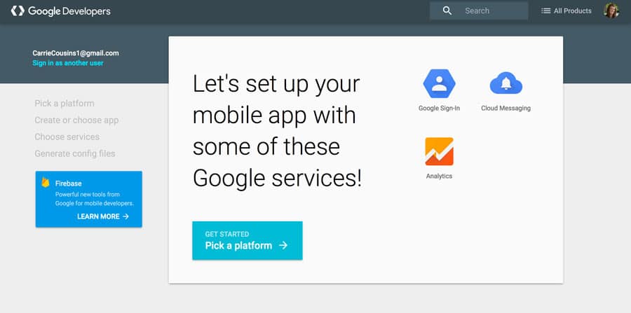 Google developers simple design