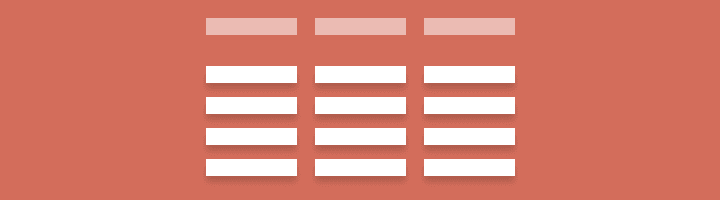 Sortable table teaser