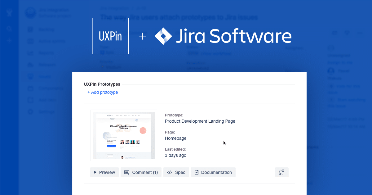UXPin and JIRA integration