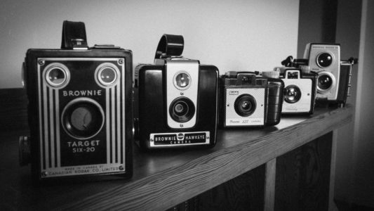 Brownie Cameras - top retro design