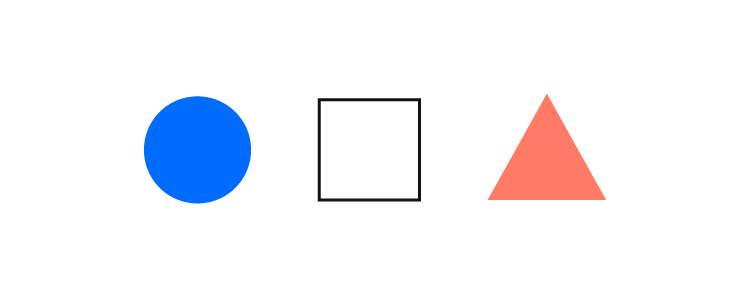 Shapes as basic design elements — geometric forms
