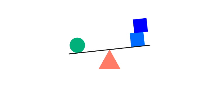 Balance in design — symmetrical and asymmetrical examples