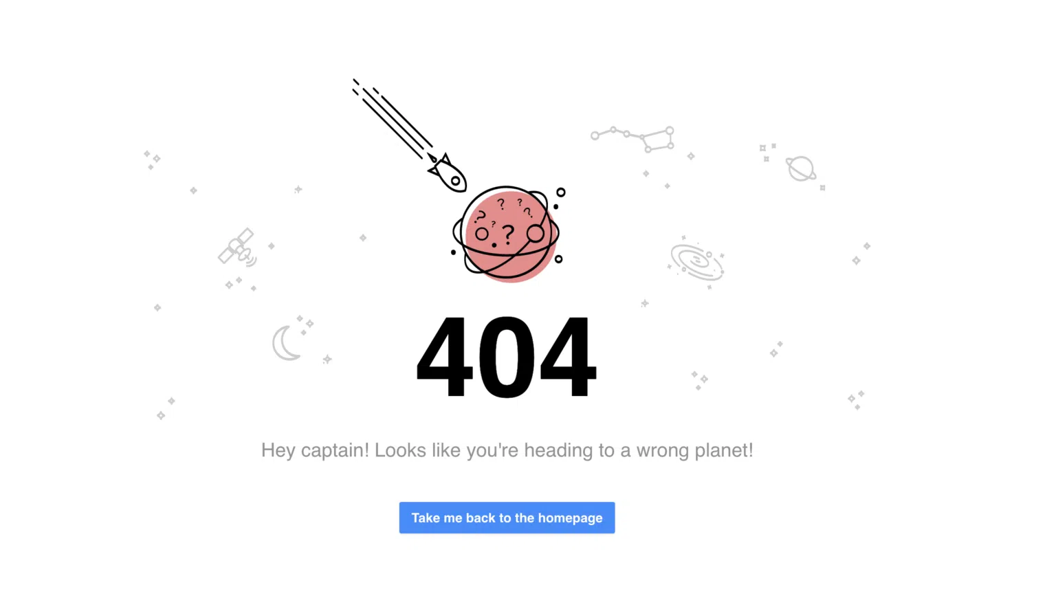 エラー(404)ページ 10の例 - UXPin