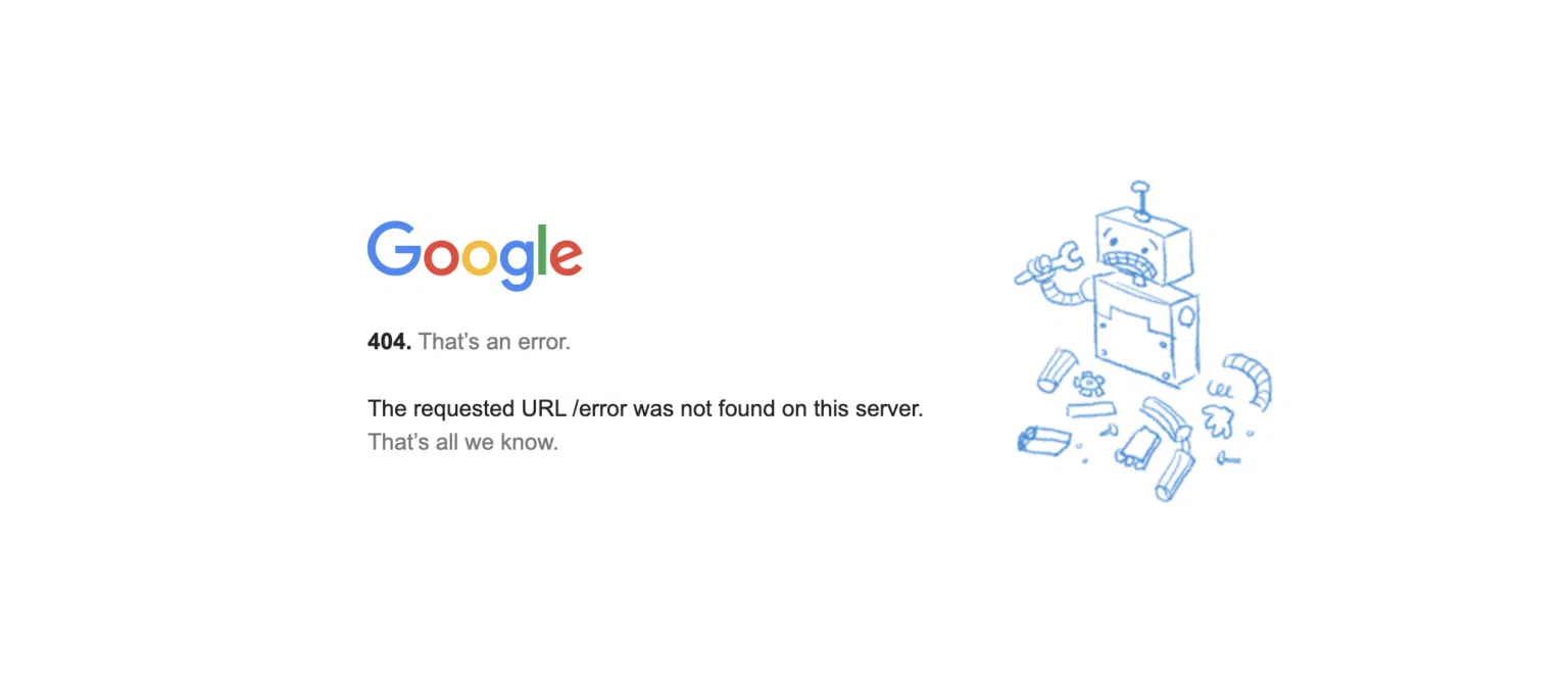 google404 image エラー(404)ページ 10の例 - Google