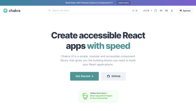Chakra UI React library