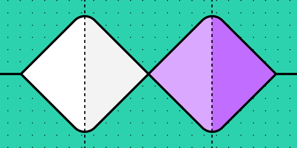 Double Diamond design process diagram showing Discover, Define, Develop, and Deliver phases