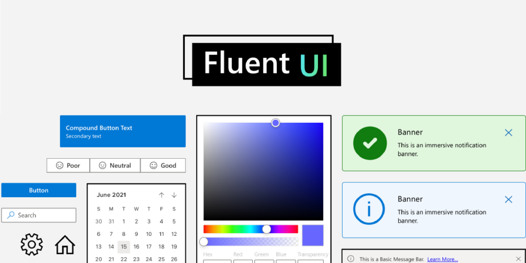 Design with Fluent UI components in UXPin — interactive prototyping with Microsoft's React library