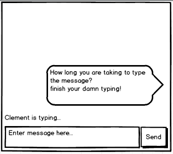 Chat typing indicator animation showing three dots