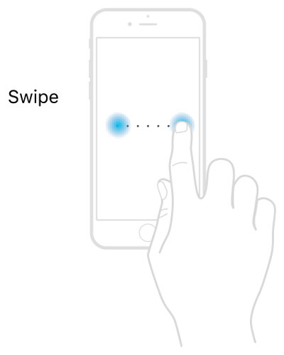 iOS swipe navigation