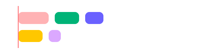 Left alignment in design example showing text aligned to left edge