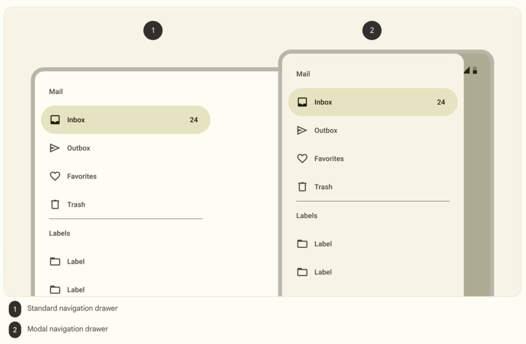 menu drawer example