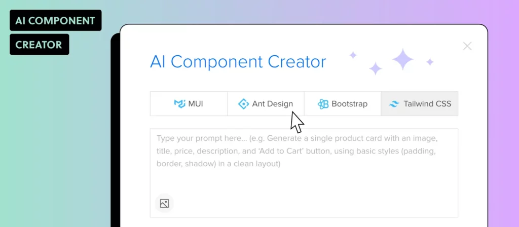 Export production-ready JSX code from AI-generated UI