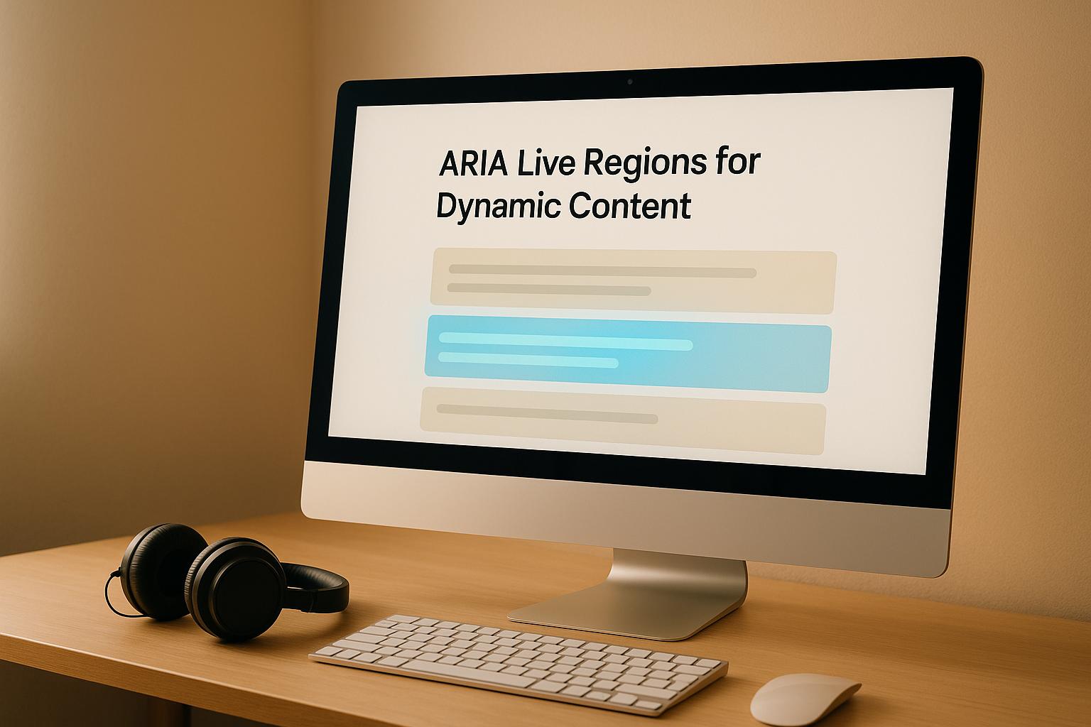 ARIA Live Regions for Dynamic Content