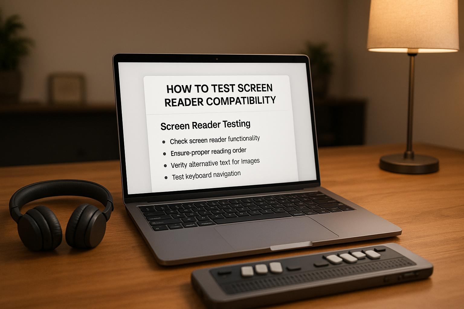 How to Test Screen Reader Compatibility