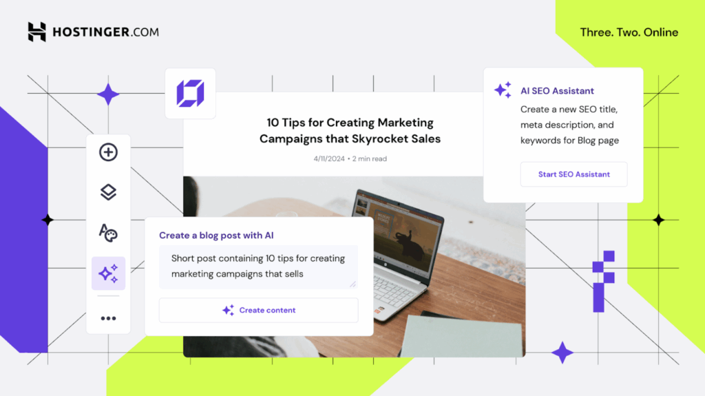 Hostinger AI Website Builder Image