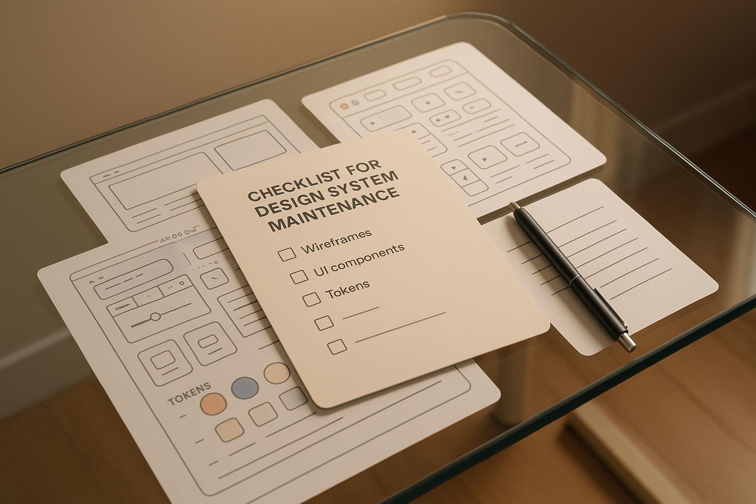Checklist for Design System Maintenance