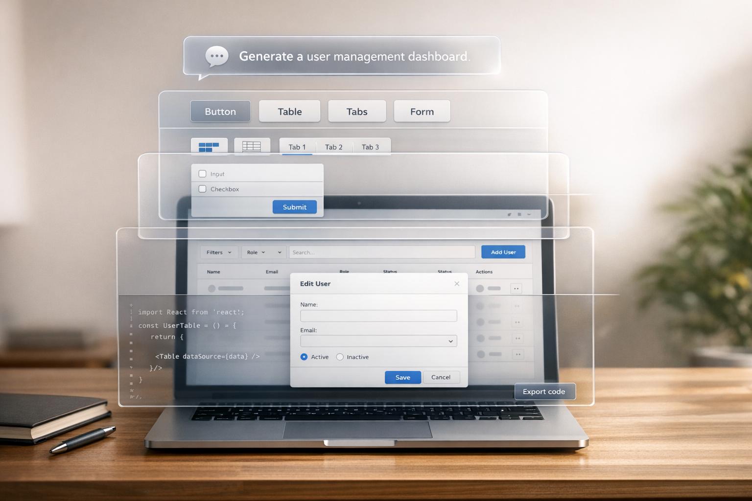 How to prototype using GPT-5 Mini + Ant Design - Use UXPin Merge!