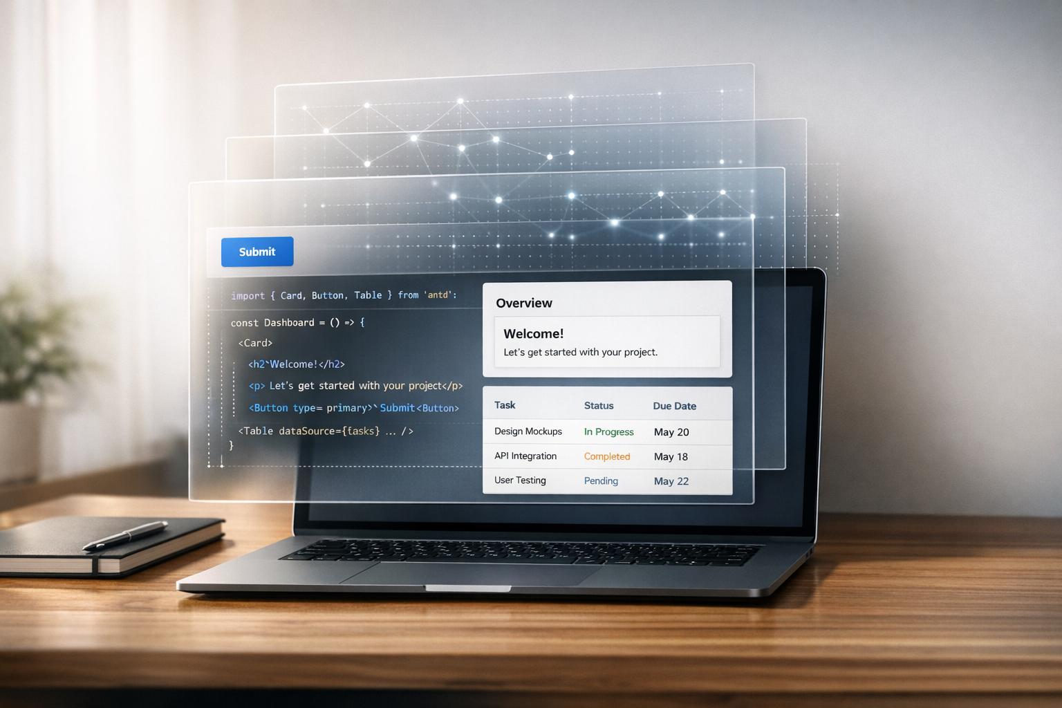 How to prototype using GPT-4.1 + Ant Design - Use UXPin Merge!