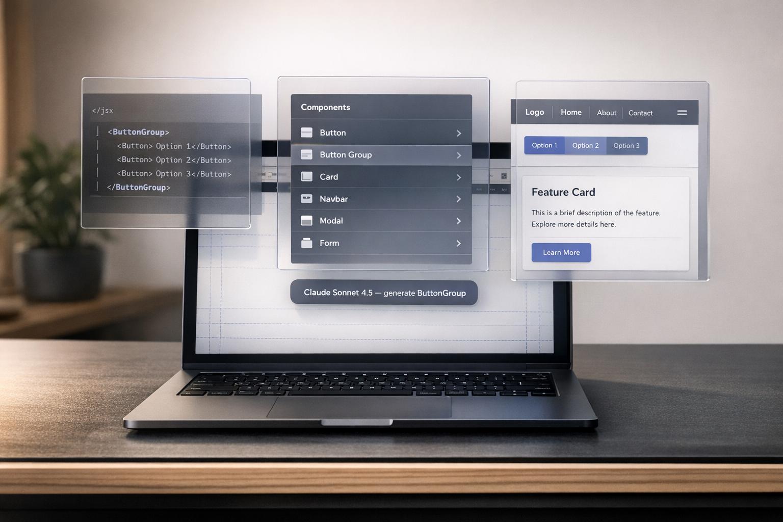 How to prototype using Claude Sonnet 4.5 + Bootstrap - Use UXPin Merge!