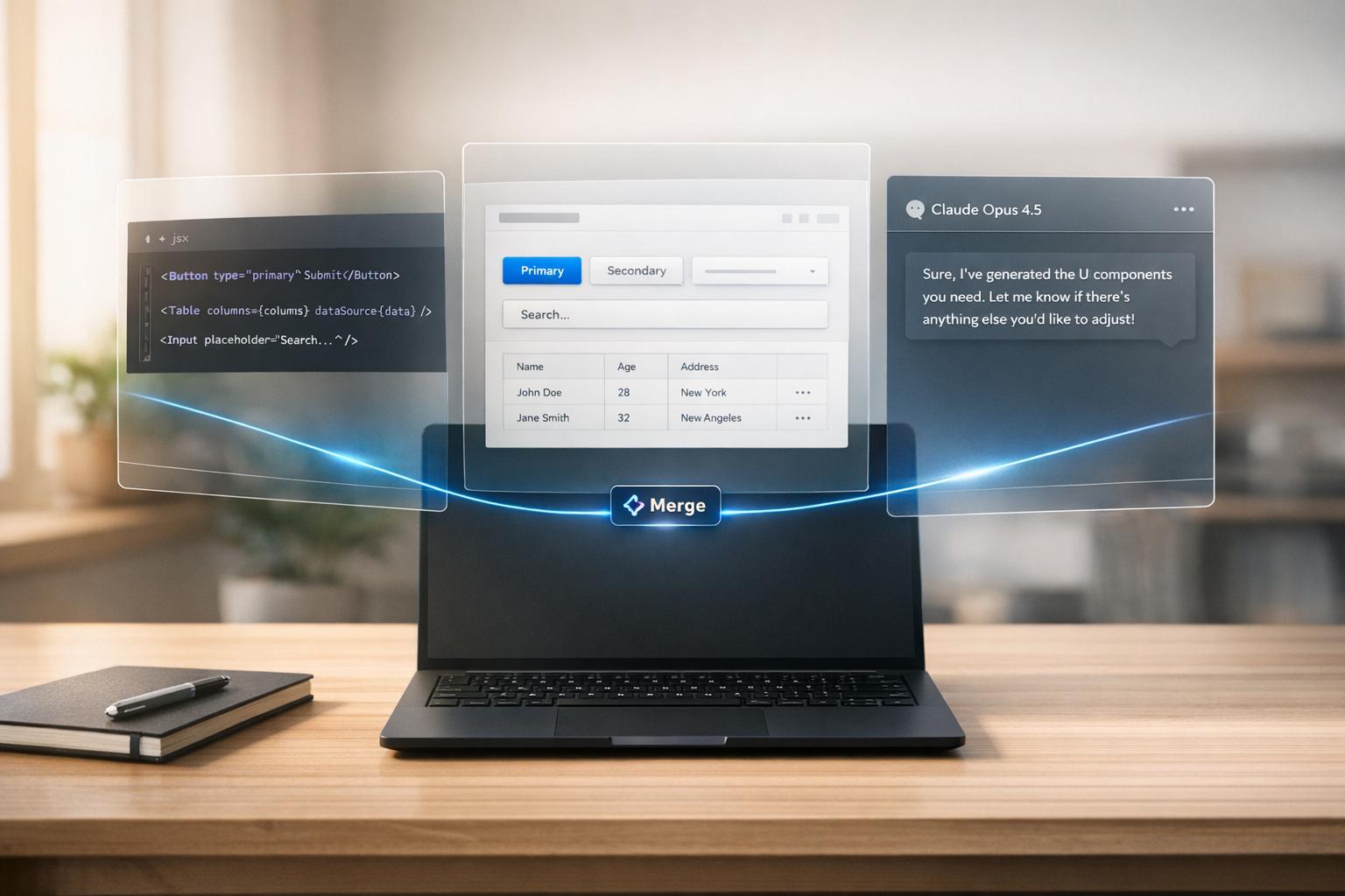How to build UI using Claude Opus 4.5 + Ant Design - Use UXPin Merge!