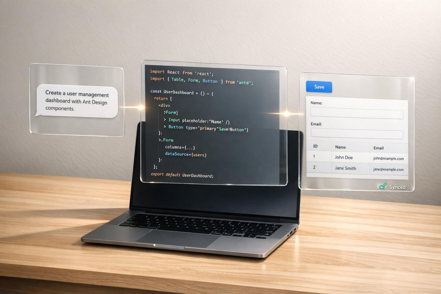 How to build UI using GPT-4.1 + Ant Design - Use UXPin Merge!