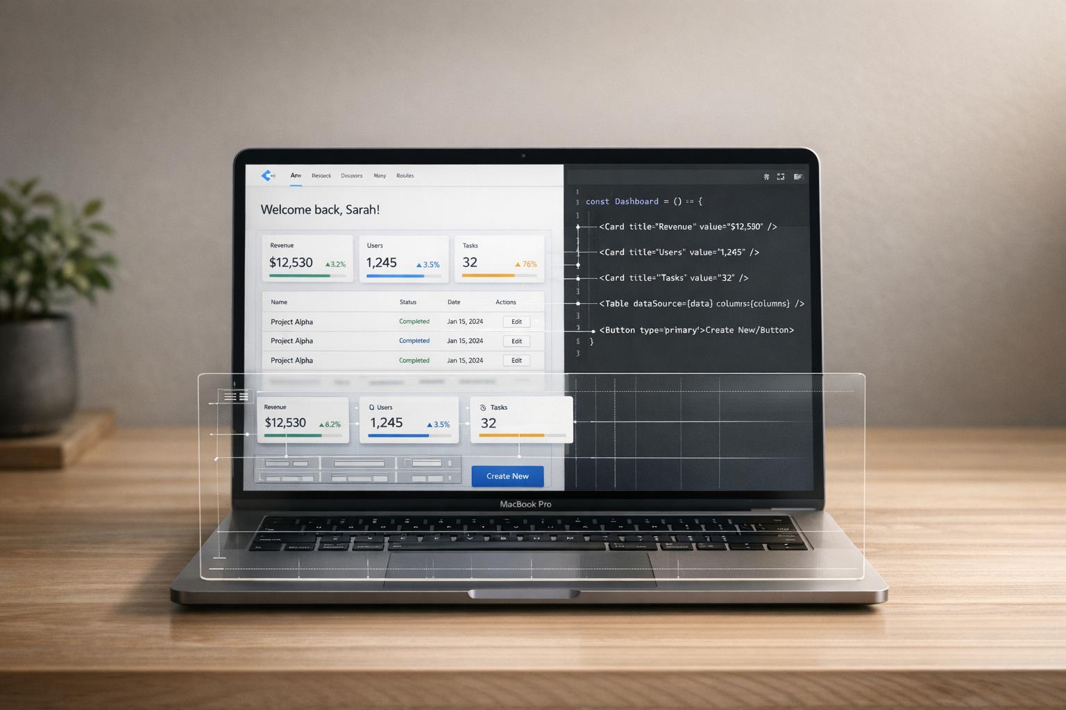 How to build UI using Claude Sonnet 4.5 + Ant Design - Use UXPin Merge!