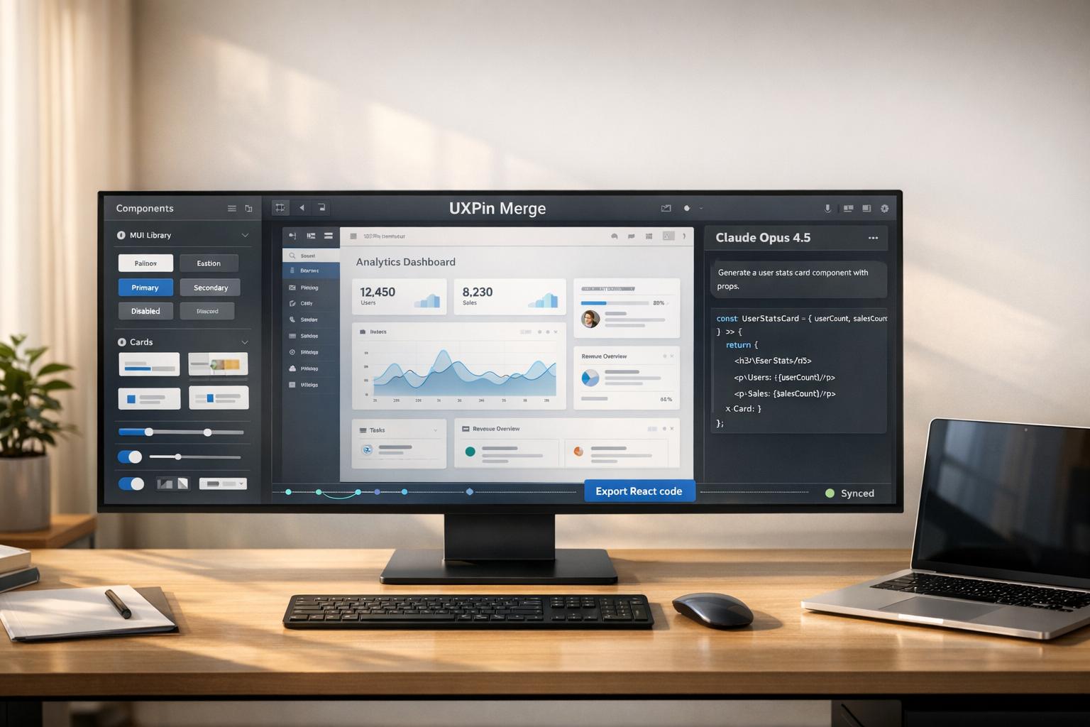 How to build UX using Claude Opus 4.5 + MUI - Use UXPin Merge!