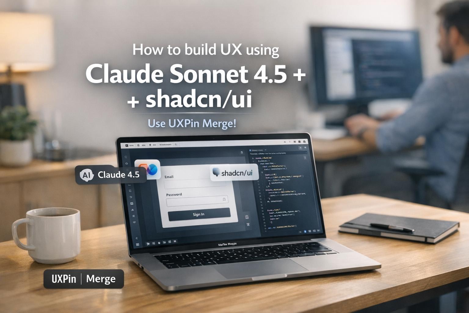 How to build UX using Claude Sonnet 4.5 + shadcn/ui - Use UXPin Merge!