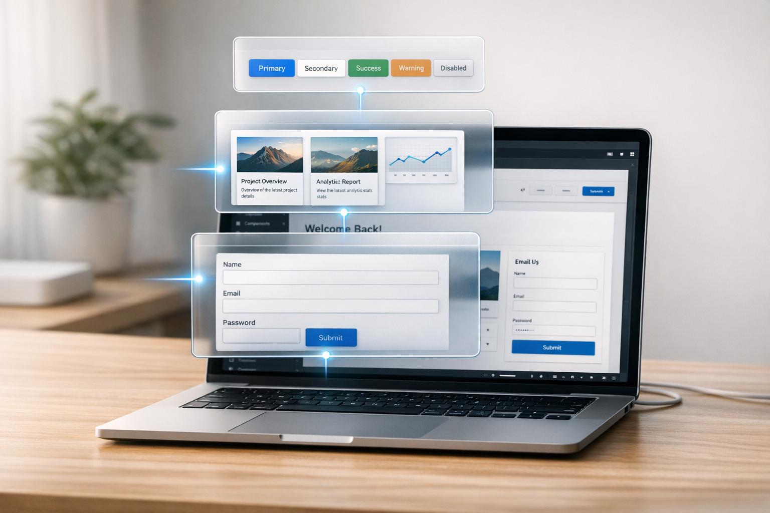 How to build UX using GPT-4.1 + Bootstrap - Use UXPin Merge!