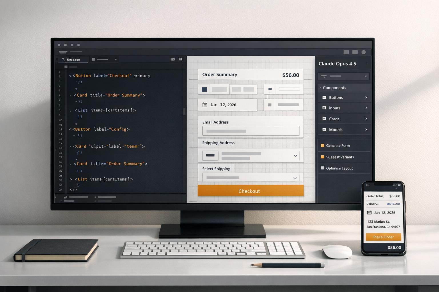 How to build UX using Claude Opus 4.5 + Custom Design Systems - Use UXPin Merge!