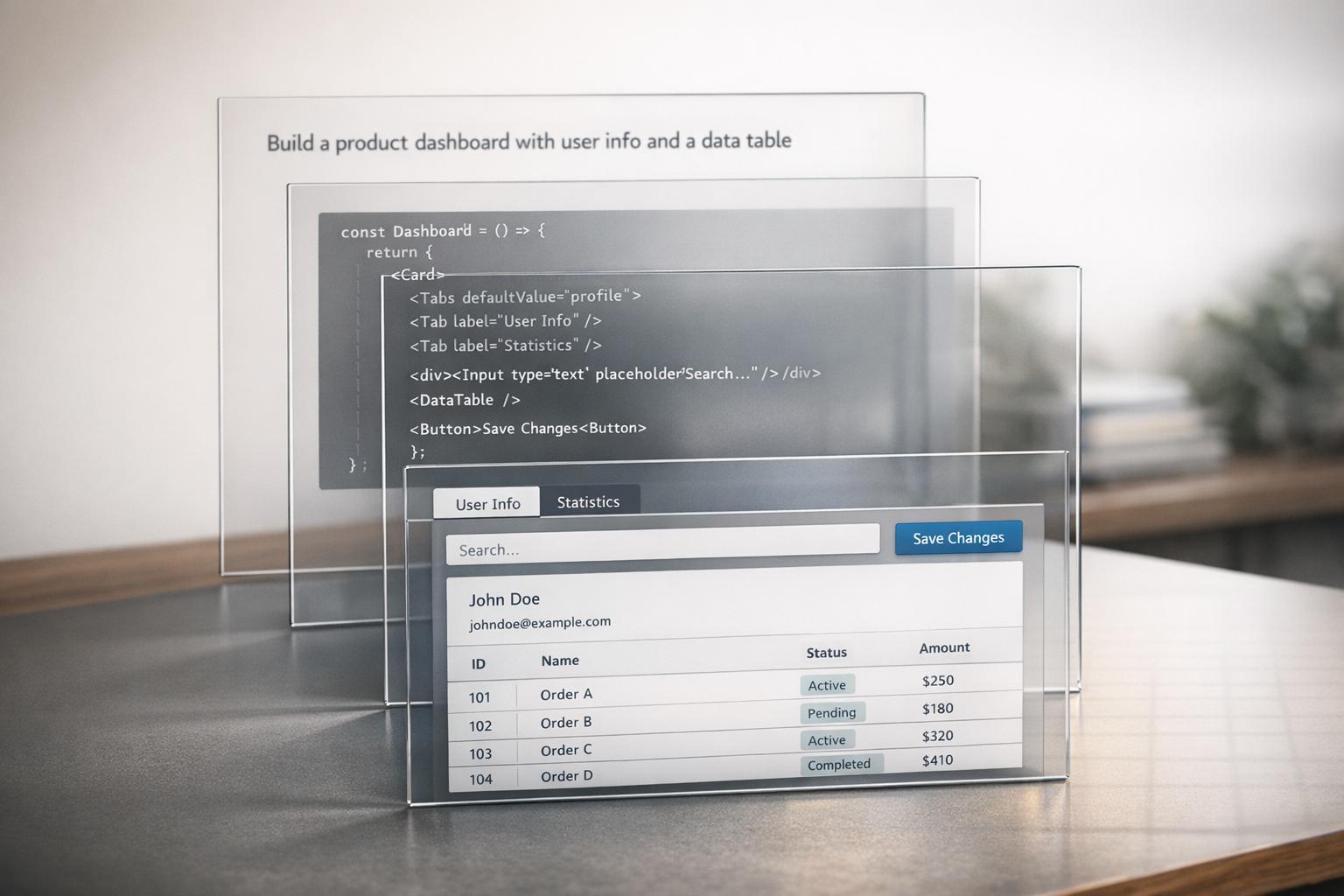 How to build UX using GPT-5 Mini + shadcn/ui - Use UXPin Merge!