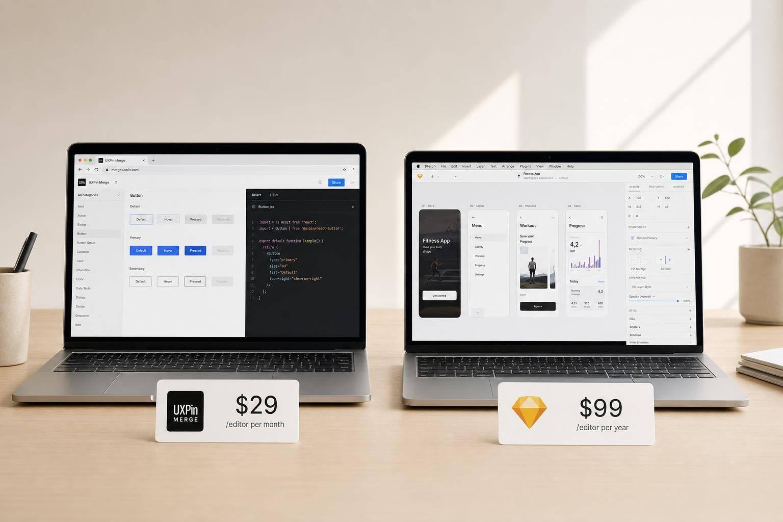 UXPin vs Sketch: Feature Breakdown & Pricing Comparison