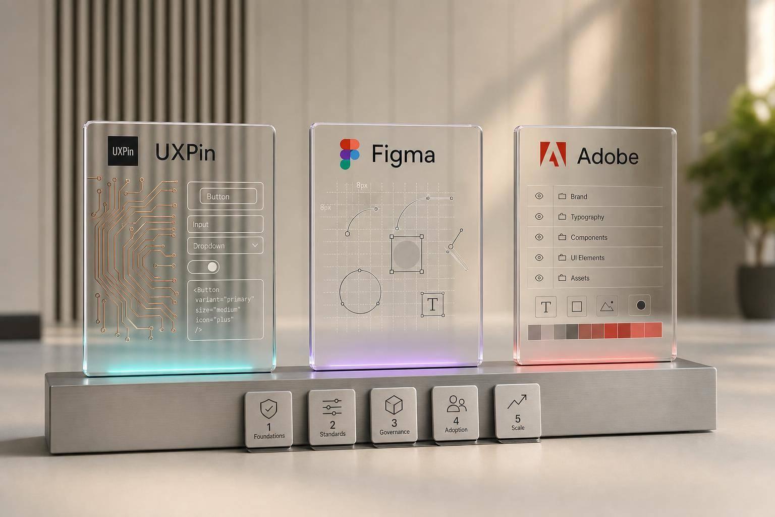 Design System Tools: UXPin vs Figma vs Adobe for Enterprise Teams